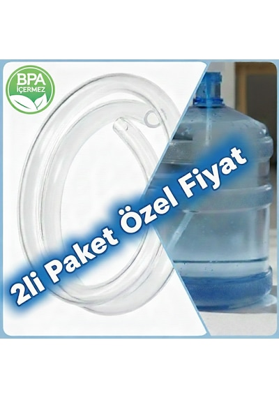 Dyzer Gıda Uyumlu Silikon Hortum -şarjlı Damacana Su Pompasına Uygun -bpa İçermez -55cm - 6mmx8mm - 2 Adet