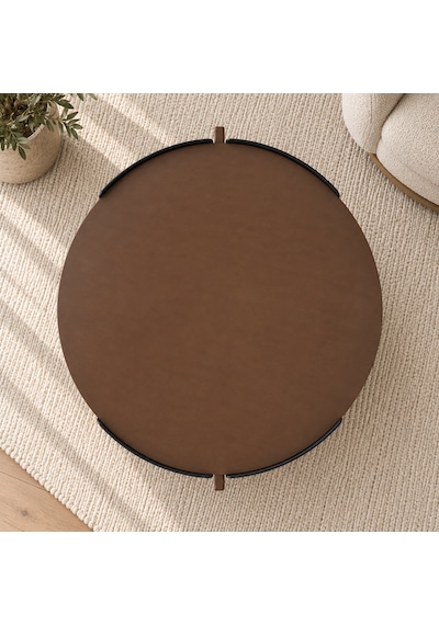 Orbit Yuvarlak Orta Sehpa Çap 90cm Mat Ceviz Ve Mat Siyah Metal Ayak 35cm Modern Tasarım Dekoratif Ceviz - Siyah Orbit Yuvarlak Orta Sehpa Çap 90cm Mat Ceviz Ve Mat Siyah Metal Ayak 35cm Modern Tasarım Dekoratif Ceviz - Siyah