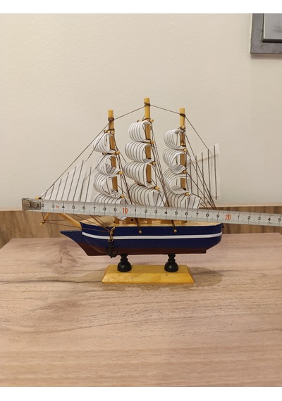 Yelkenli Ahşap Gemi-dekoratif-mdl 1005-20 Cm Karışık