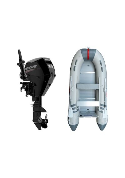 Marinport 4.30 Ahşap Taban Şişme Bot + Mercury 20 Hp Deniz Motoru