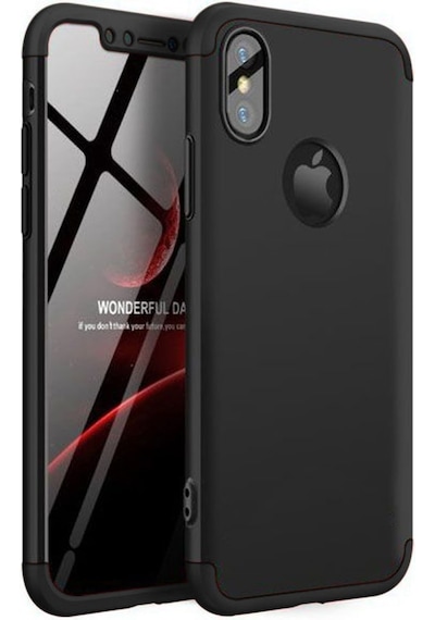 Apple Uyumlu iPhone X Xs Kılıf 3 Parçalı 360 Tam Korumalı Gkk Kapak