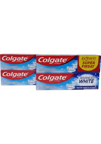 Colgat-e Gelişmiş Beyazlık 4 Adet 4x75 Ml Beyazlatma