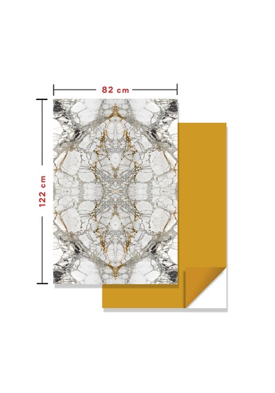 Kendinden Yapışkanlı Mermer Desenli Panel Taş Mermer Desen 82x122 Cm 5 Adet 5 M2