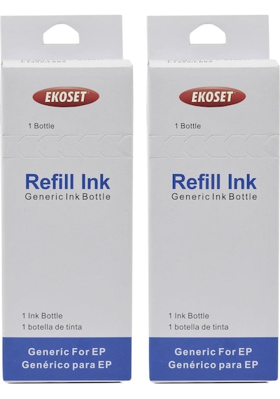 Ekoset Epson Workforce M100 M105 M200 Uyumlu Mürekkep 2X140 ML