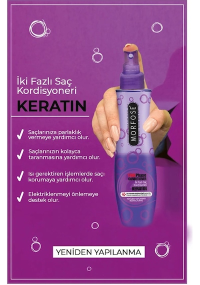 Keratin Çift Fazlı Kondisyoner Fön Suyu 240 Ml - Mrfs
