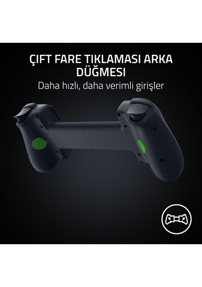 Kishi V3 - İphone Ve Android Akıllı Telefonlar İçin Tam Boyutlu Mobil Kontrol Cihazı - Usb-c Tak Ve Çalıştır - Kayma Önleyici Analog Çubuklar - 12 Düğme - Sensa Hd Haptics - Siyah Kishi V3 - İphone Ve Android Akıllı Telefonlar İçin Tam Boyutlu Mobil Kontrol Cihazı - Usb-c Tak Ve Çalıştır - Kayma Önleyici Analog Çubuklar - 12 Düğme - Sensa Hd Haptics - Siyah