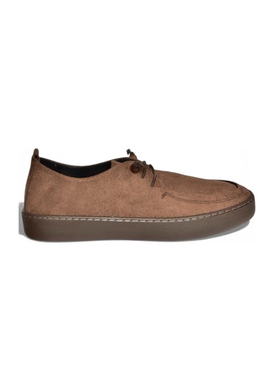 Fox Shoes Y602170902 Kahverengi Süet Bağcıklı Casual Ayakkabı Kahverengi