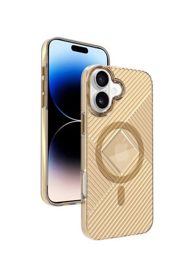 Joko Apple İphone 16 Stella Pc Sert Magsafe Kılıf - Gold Altın