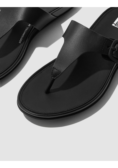 Fitflop Gracıe Ft9 Siyah Tokalı Kadın Parmak Arası Terlik Siyah