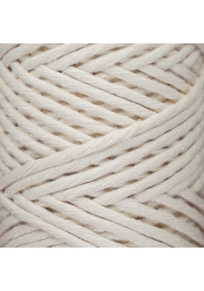 Ayrex Tek Telli Makrome İpi 3 Mm X 100 Metre 328 Fit 3mm Tek Telli Doğal Pamuk İp, Makrome Sanat Ve El Sanatları İ