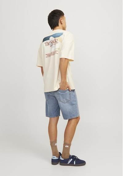Jack & Jones Erkek Chris 920 Cooper Denim Sort 12252858 Blue Denim