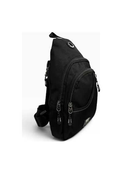 Seventeen Unisex Spor Çok Bölmeli Çapraz Askılı Body Bag Siyah-gri
