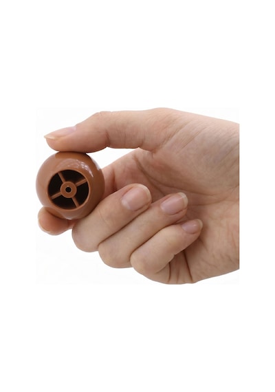 15 Adet Sert Plastik Düğme Yuvarlak Top Kahverengi Dolap Mobilya Mutfak Dolabı Çekmece Kulbu Kulpu Kulplar