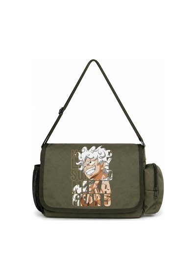 Sevbano Nika Gear One Piece Monkey D. Luffy Anime Baskılı Unisex Okul,spo Haki