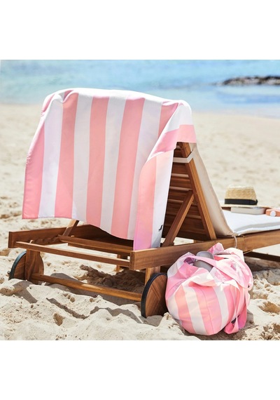 Dock And Bay Katlanabilir Çanta Cabana Malibu Pink Pembe - Beyaz