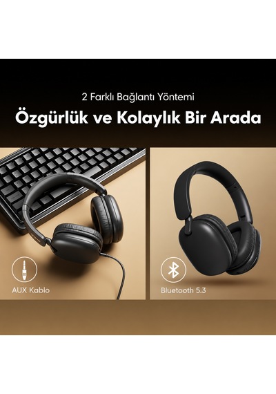 Oraimo OHP-317 Bluetooth 5.3 Kulak Üstü Kulaklık