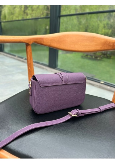 Mft Leather Hakiki Deri Kadın Çanta Viola 1524 Flother Mat Mor