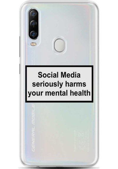 General Mobile Gm 20 Pro Kilif Desenli Silikon Social Media 473398221