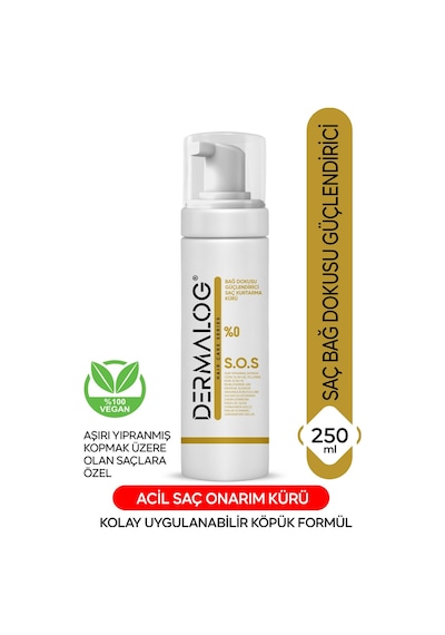 Dermalog Bağ Dokusu Şampuan 500 ML + Saç Bakım Maskesi 500 ML + S.O.S Saç Kurtarma Kürü 250 ML