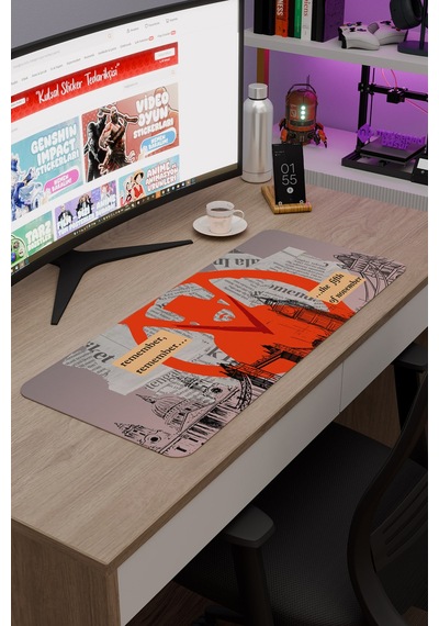 V For Vendetta 2 V3 70x30 Xl Gaming Kauçuk Kaymaz Taban Mouse Pad Fare Altlığı