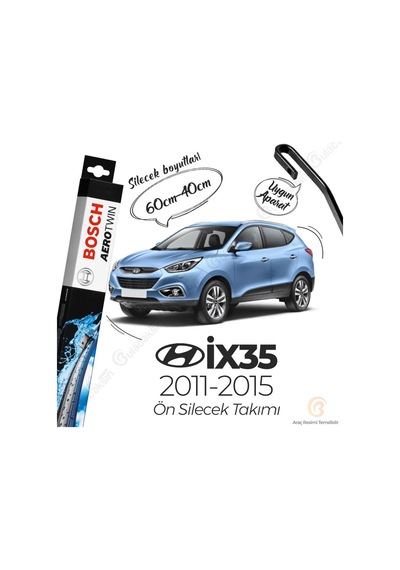 Hyundai İx35 Muz Silecek Takımı 2011-2015 Bosch Aerotwin N11.4172