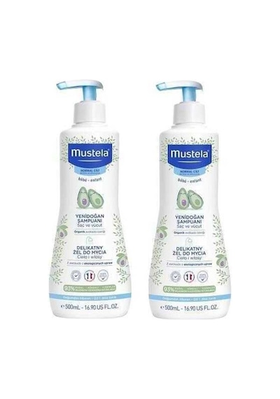 Mustela Saç Ve Vücut Şampuan 500 Ml X 2 Adet