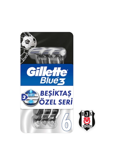 Gillette Blue3 Besiktas Taraftar Paketi 6 Adet