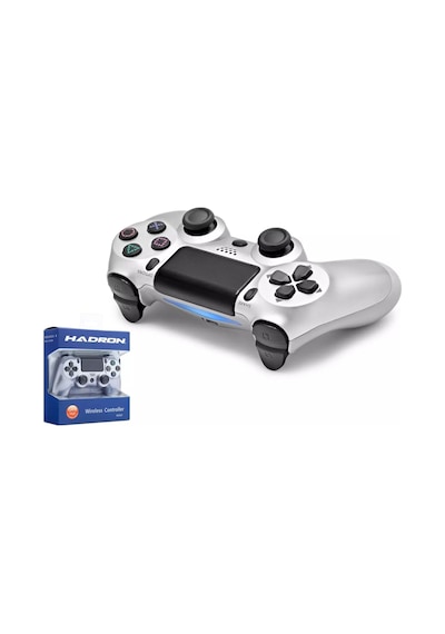 Hadron Hd323 Ps4 Uyumlu Doubleshock 4 Titreşimli Kablosuz Gamepad - Gümüş