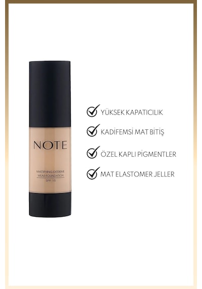 Spf 15 Mat Kapatıcı Fondöten - 01 Beige Diğer
