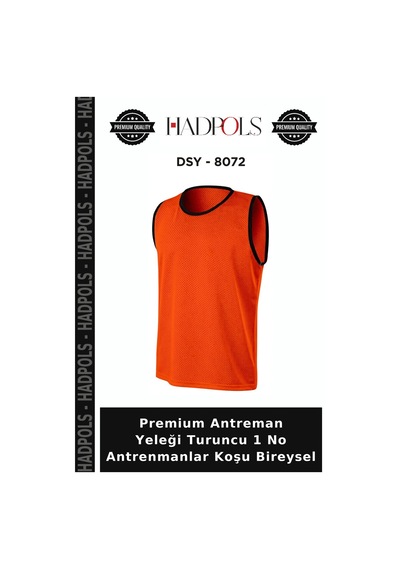 Premium Antreman Yeleği Turuncu 1 No Antrenmanlar Koşu Bireysel