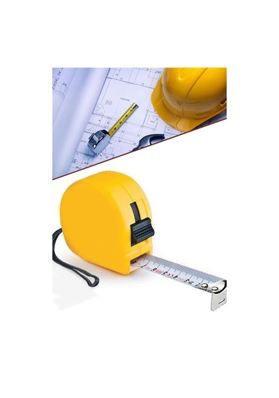 Hengshida Şerit Metre Paslanmaz 5m X 33 Ft Otomatik Tuşlu Ölçüm Metresi 1410 0.004 M - 0.032 M