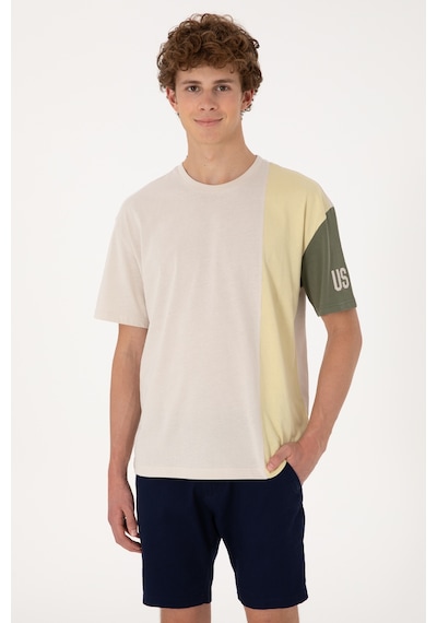 U.S. Polo Assn. Erkek Comfort Fit Bisiklet Yaka Taş Tişört 50306896-VR049