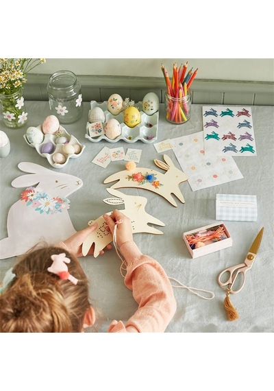 Meri Meri - Bunny Embroidery Kit - Tavşanlı Nakış İşleme Seti 0-99