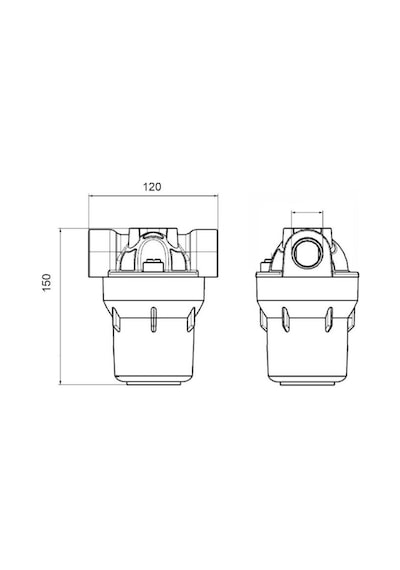 Aquafer 3 İnç Yıkanabilir Filtre 3/4 İnc 50 Micron Tortu Pislik Tutucu Filtre