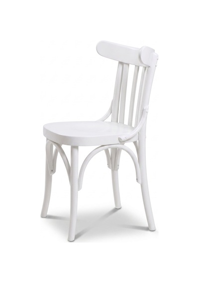 Clara Retro Thonet Kolçaklı Ahşap Sandalye Beyaz