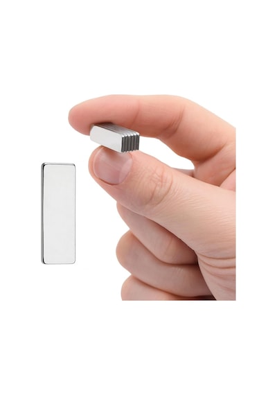 Magneteksan Güçlü Neodyum Mıknatıs 30x10x1 Mm Dikdörtgen N35 Kalite, Ultra Güçlü Manyetik Plaka Mıknatıs
