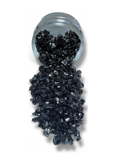 Epoksi Çalışmalarınız İçin Parlak Cam Kırıkları 4-8mm Siyah 100gr