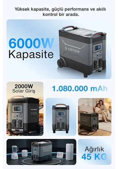 6000w Taşınabilir Güç İstasyonu