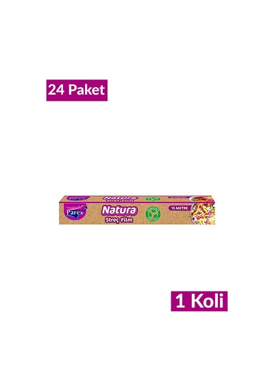 Natura Streç Film 15 Mt 24 Paket 1 Koli