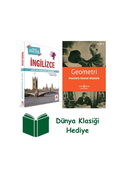 İngilizce Gezi Ve Konuşma Rehberi + Geometri + Dünya Klasiği Hediye