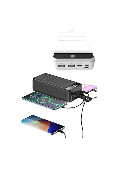 Hızlı Taşınabilir 50.000 Mah Powerbank Led Ekran Android Ve İos Uyumlu Yeni Nesil