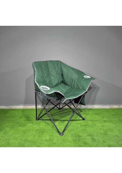 Argeus Nevgrande Comfort Katlanabilir Kamp Sandalyesi Yeşil Çok Renkli