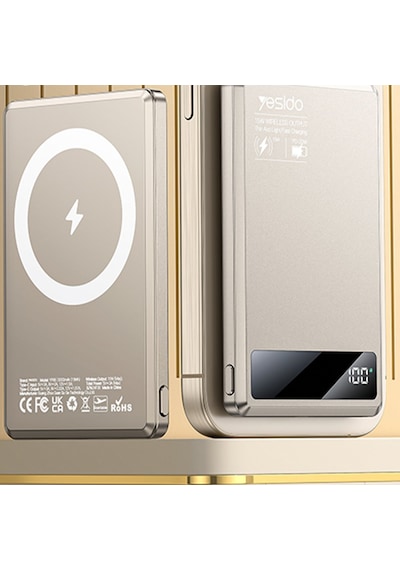Yesido YP66 5.000 mAh Led 20 W Type-C Kablosuz Magsafe Powerbank