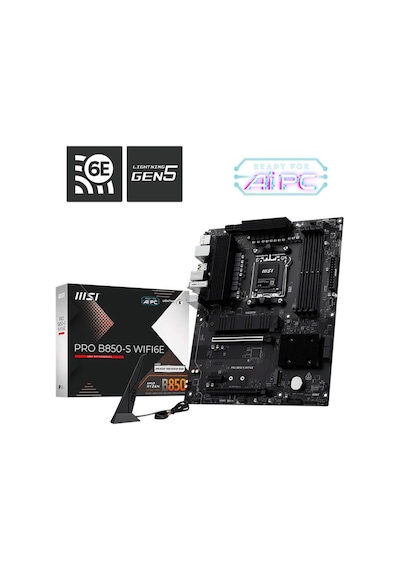 Msı Pro B850-s Wıfı6e Am5 Ryzen D5 Hdmi Type-c
