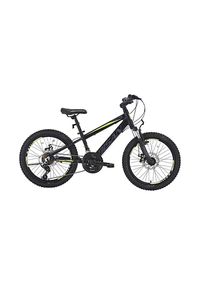 Bisan Cooper Erkek Dağ Bisikleti 30 Cm Md 24 Jant 21 Vites Açık Mat Siyah Sarı Çok Renkli