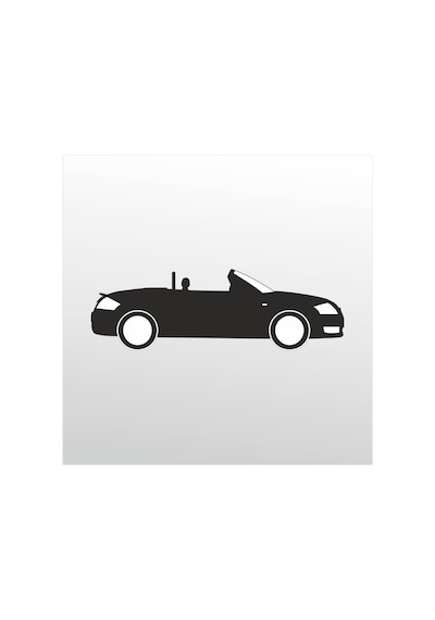 Folyo Sticker Audi 200cm Uzunluk Siyah