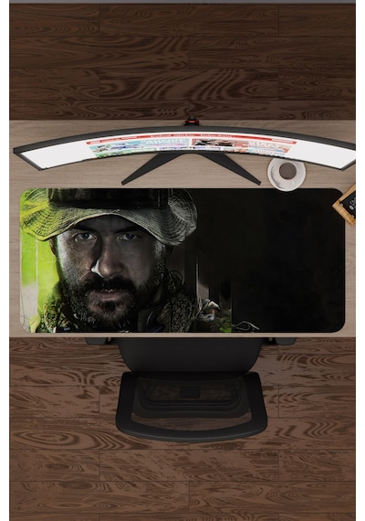 Call Of Duty Kaymaz Dikişli Kauçuk Oyuncu Mousepad V5 - 90x40 Xxl Gaming Mouse Pad Fare Altlığı