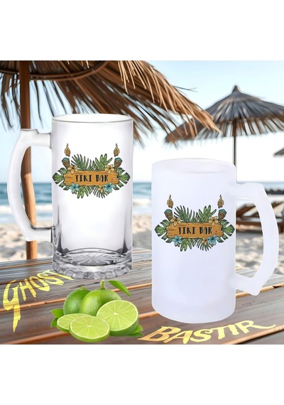 Tiki Bar Buzlu Ya Da Buzsuz Bira Bardağı