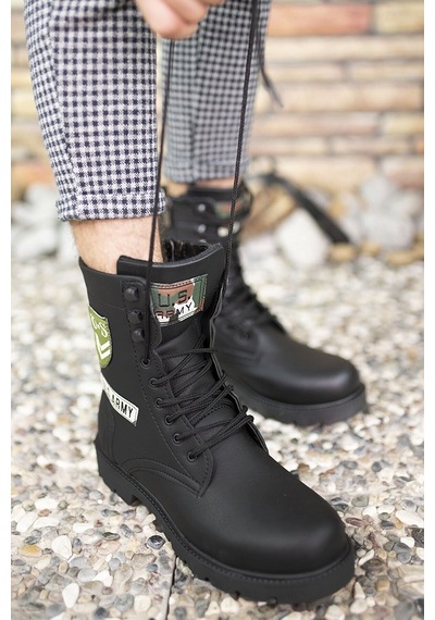 Konfores 1385 Unisex Anatomik Tabanlı Spor Bot - Nkt01385-siyah-3 Siyah