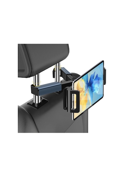Tablet Bilgisayar Standı, 360 Derece Dönebilir Araç Başlık Standı, Uzatılabilir Araç İçi Tablet Tutucu, 4.7-12.9 İnç Tüm Tabletler Ve Telefonlar İçin Uyumlu